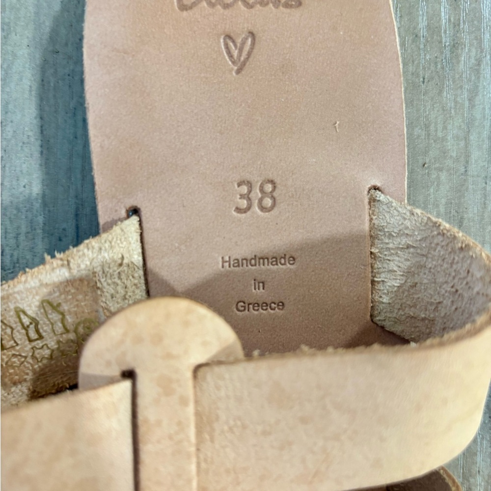 Lulu's Natural Vegetable Tanned Leather Sandals - Picture 5 of 6